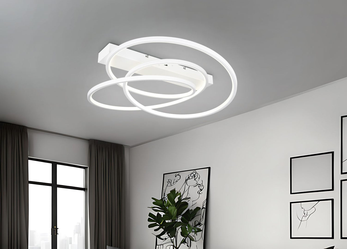 Plafondlamp Darvin Wit