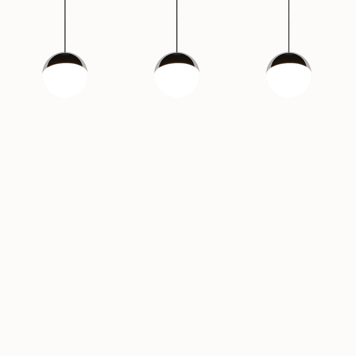Senta hanglamp - 3 Lampen Orbit Chroom