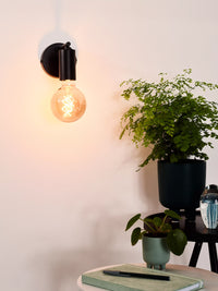 Wandlamp Swizzle - Zwart