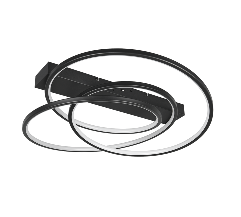 Plafondlamp Darvin Zwart