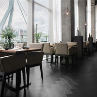 Vivafloors Visgraat Plak – Zwart Eiken