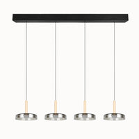 Hanglamp Celeste met Smoke Glas - 115 cm - Chroom 