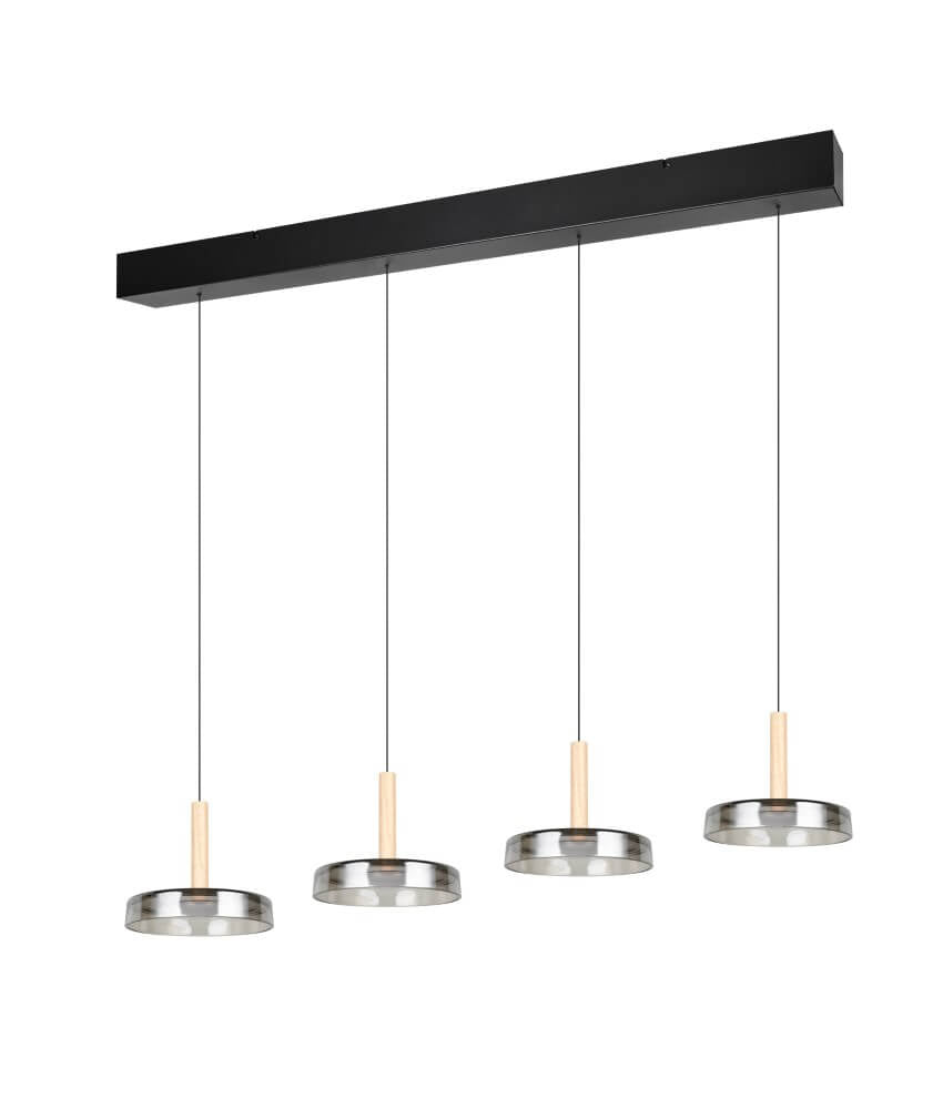 Hanglamp Celeste met Smoke Glas - 115 cm - Chroom 2
