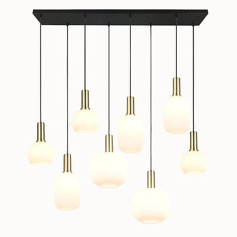 compare product Hanglamp Diva - 120 cm - Wit Glas