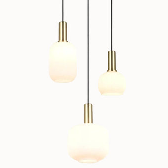 compare product Hanglamp Diva - Ø 30 cm - Wit Glas