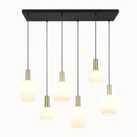 Hanglamp Diva - 92 cm - Wit Glas
