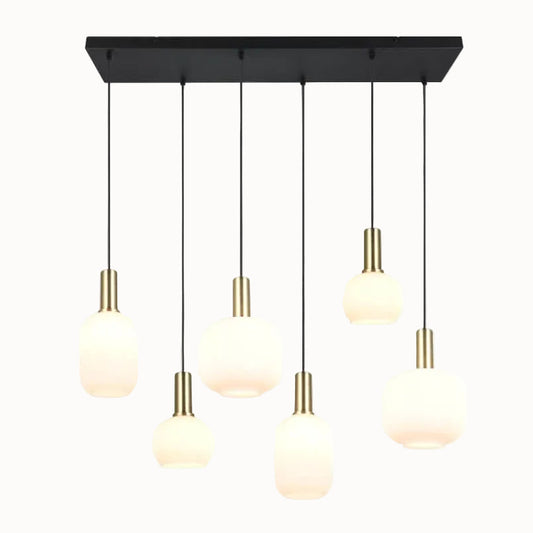 Hanglamp Diva - 92 cm - Wit Glas
