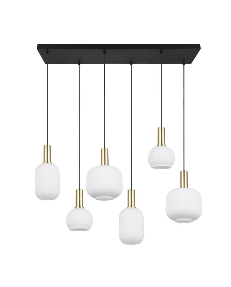 Hanglamp Diva - 92 cm - Wit Glas 2