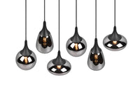 Hanglamp Lumina met Smoke Glas - 93 cm - Mat Zwart 2