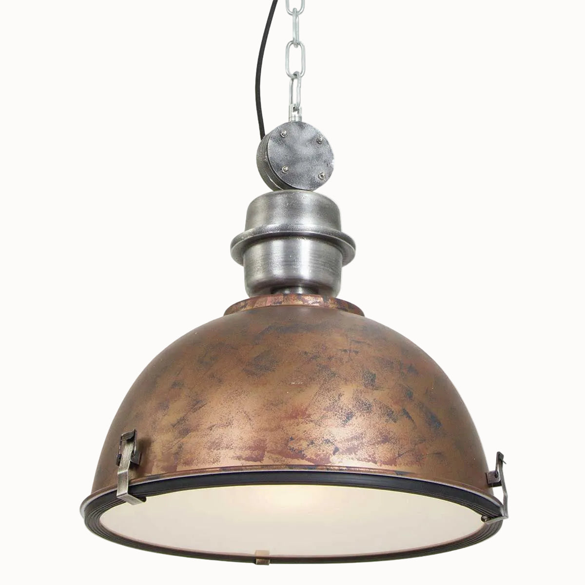 Industriële Hanglamp Bikkel - Ø 42 cm - Bruin