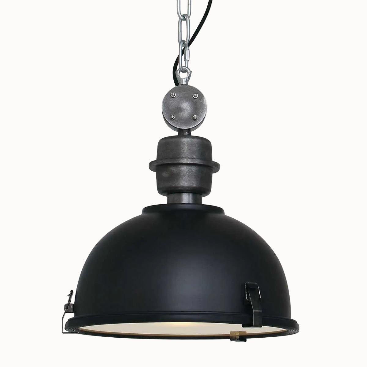 Industriële Hanglamp Bikkel - Ø 32 cm - Zwart
