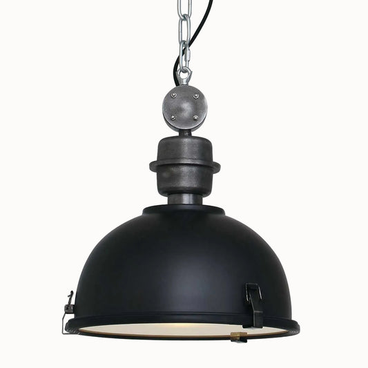 Industriële Hanglamp Bikkel - Ø 32 cm - Zwart