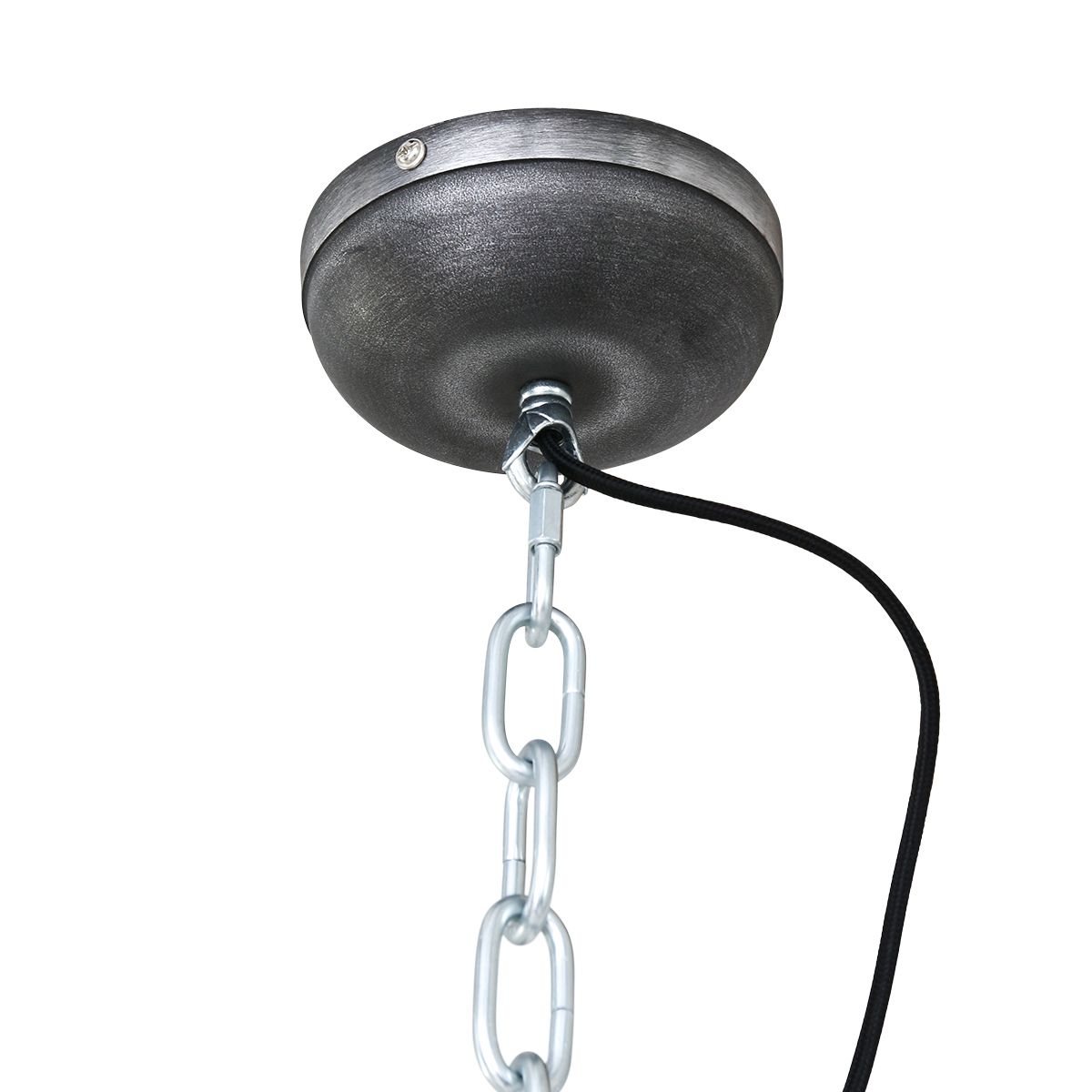 Industriële Hanglamp Bikkel - Ø 32 cm - Zwart 3