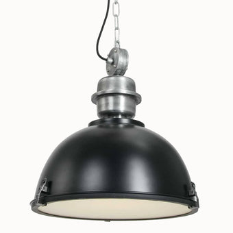 compare product Industriële Hanglamp Bikkel - Ø 42 cm - Zwart