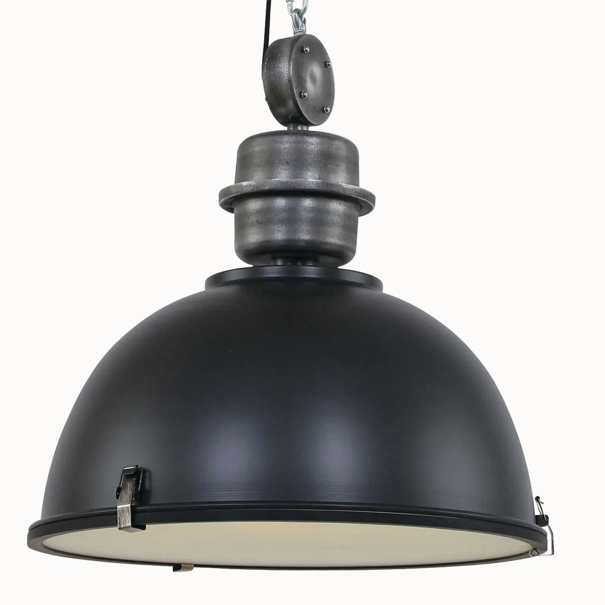 Industriële Hanglamp Bikkel - Ø 52 cm - Zwart