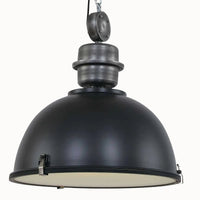 Industriële Hanglamp Bikkel - Ø 52 cm - Zwart