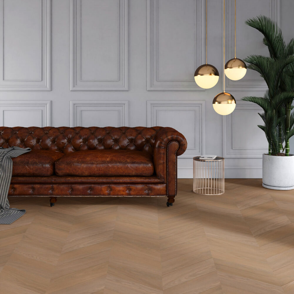 Sample Vivafloors Walvisgraat Plak – Modern Licht Eiken