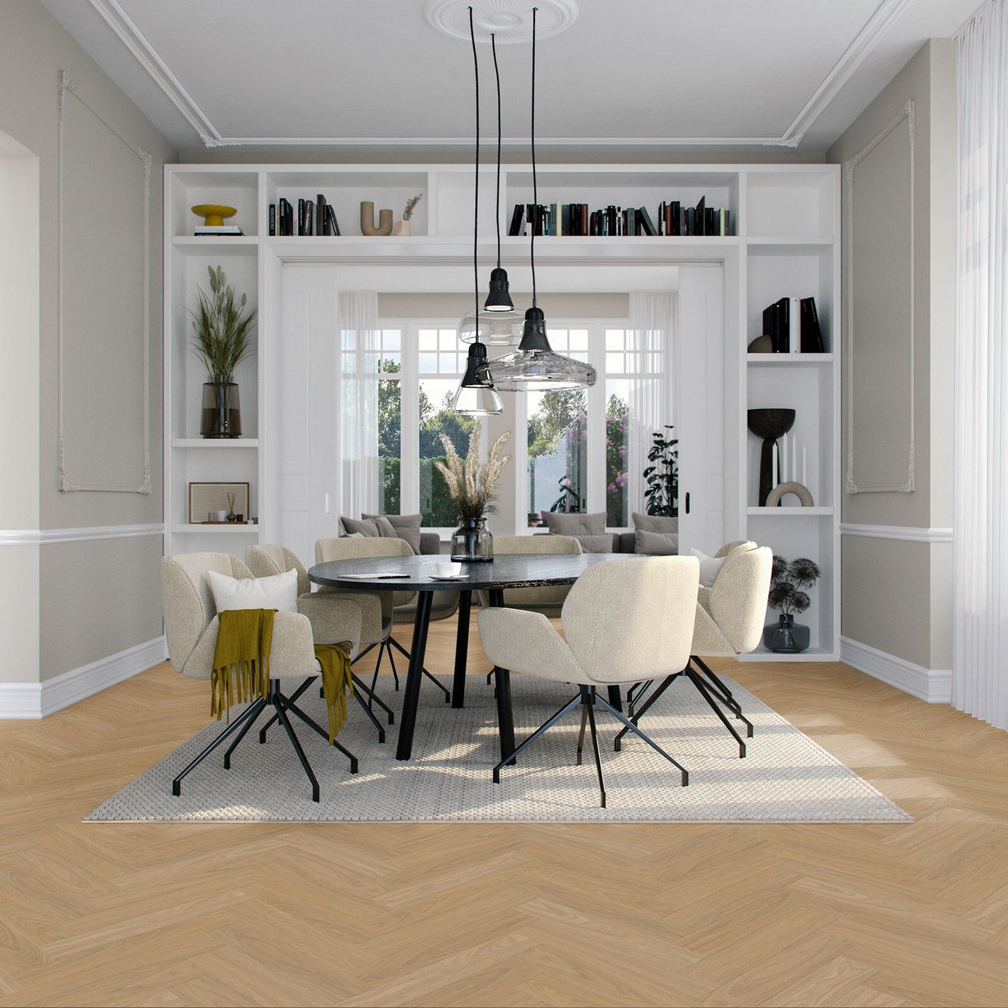 Vivafloors Visgraat Plak – Warm Lichtbruin Eiken