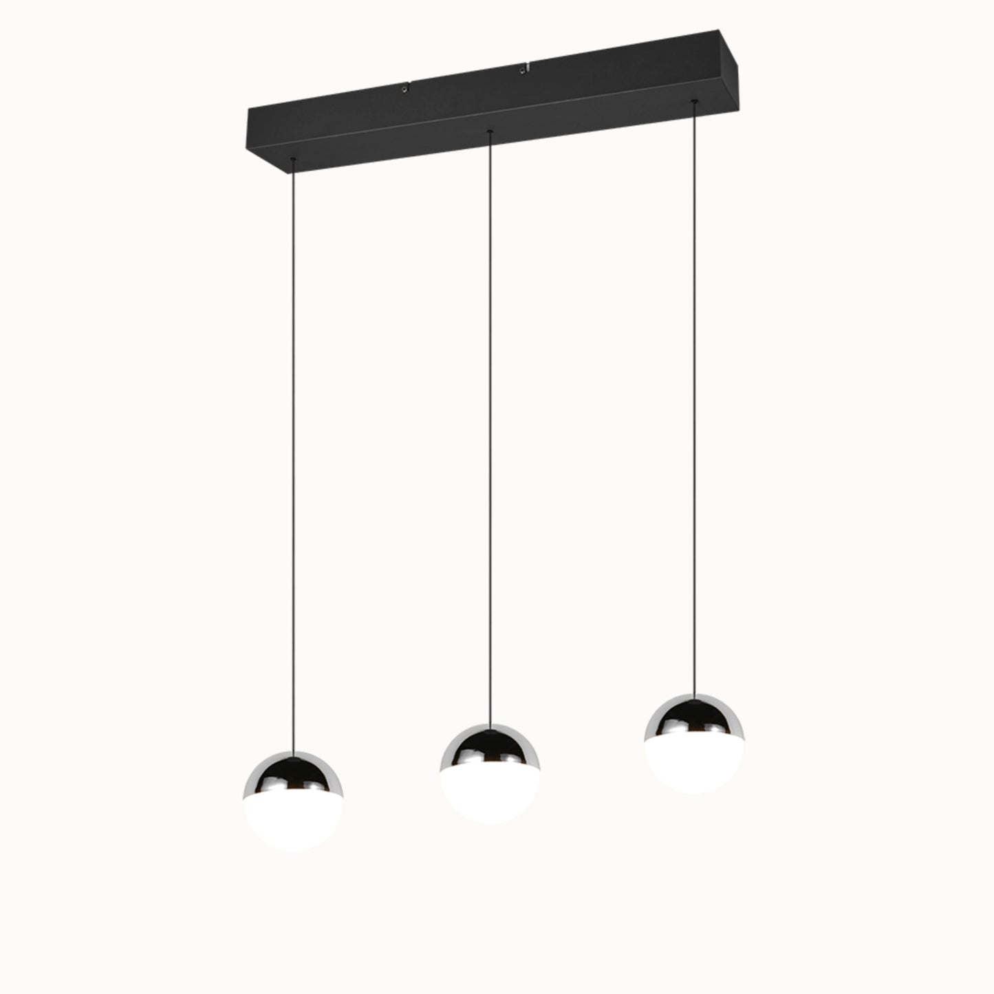 Senta hanglamp - 3 Lampen Orbit Chroom