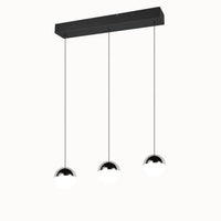 Senta hanglamp - 3 Lampen Orbit Chroom