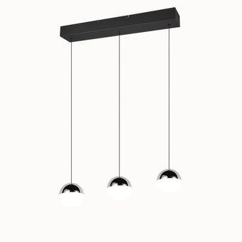 compare product Senta hanglamp - 3 Lampen Orbit Chroom