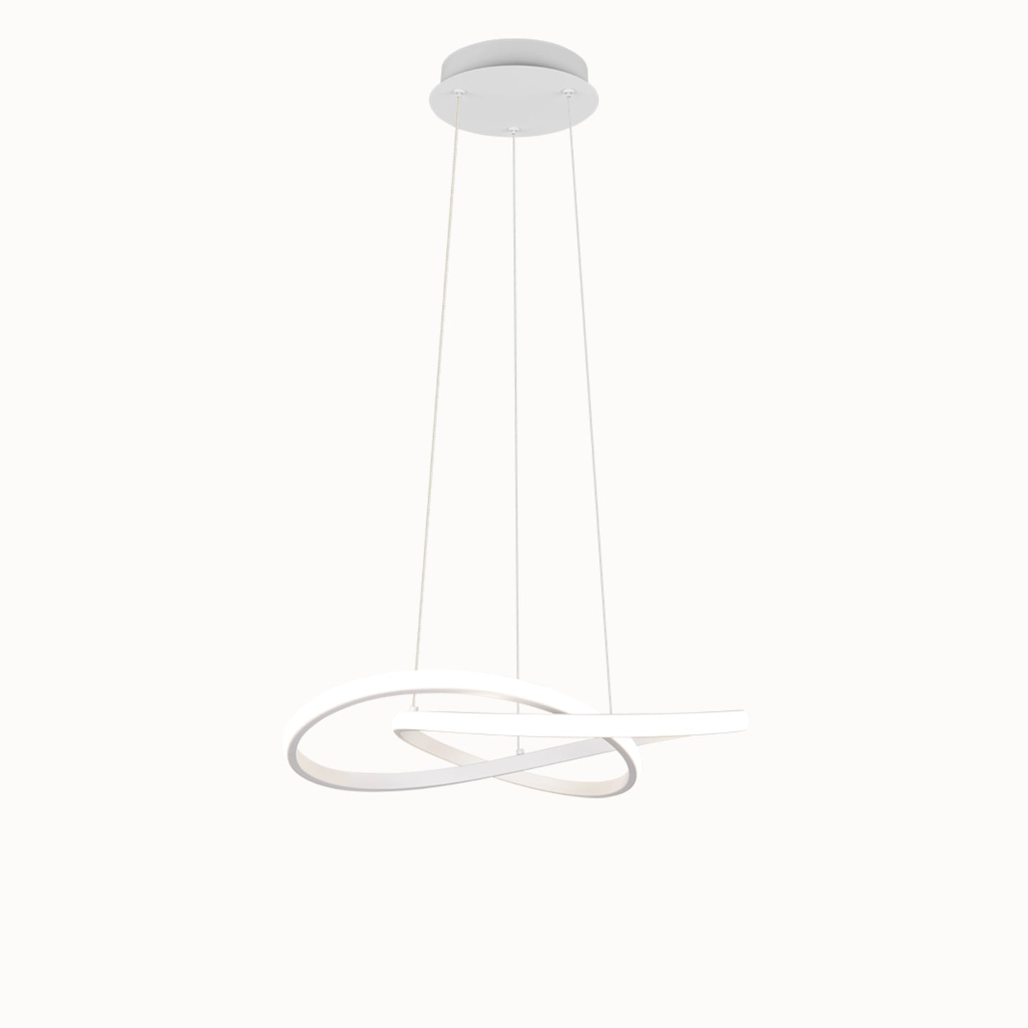 Mansa hanglamp - Wit Infinity Halo