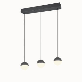 compare product Senta hanglamp - 3 Lampen Orbit Antraciet