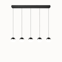 Senta hanglamp - 5 Lampen Orbit Chroom