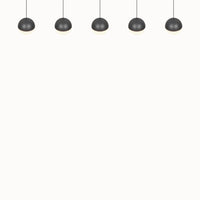 Senta hanglamp - 5 Lampen Orbit Antraciet