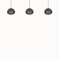 Senta hanglamp - 3 Lampen Orbit Antraciet