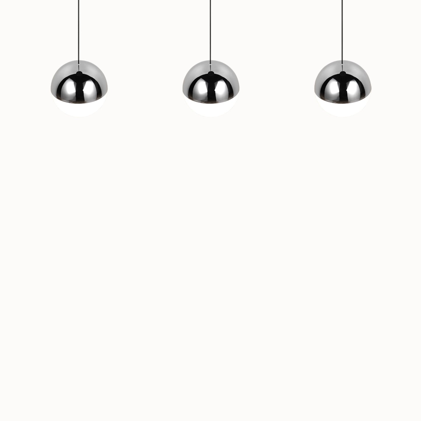 Senta hanglamp - 3 Lampen Orbit Chroom