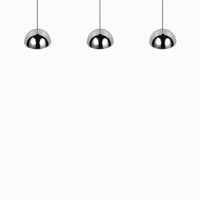 Senta hanglamp - 3 Lampen Orbit Chroom