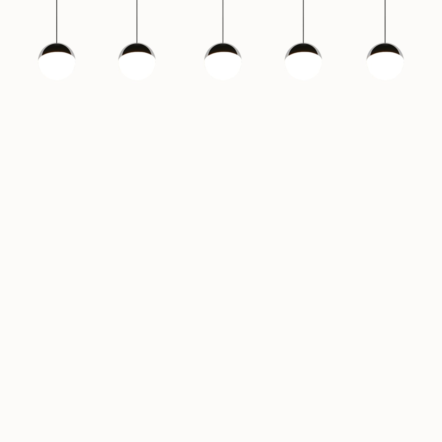 Senta hanglamp - 5 Lampen Orbit Chroom