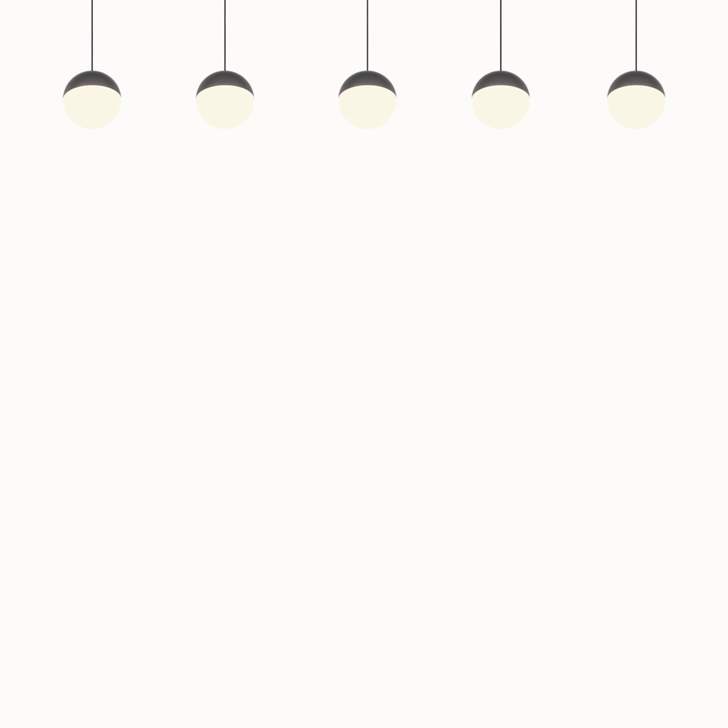 Senta hanglamp - 5 Lampen Orbit Antraciet
