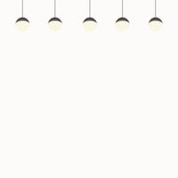 Senta hanglamp - 5 Lampen Orbit Antraciet