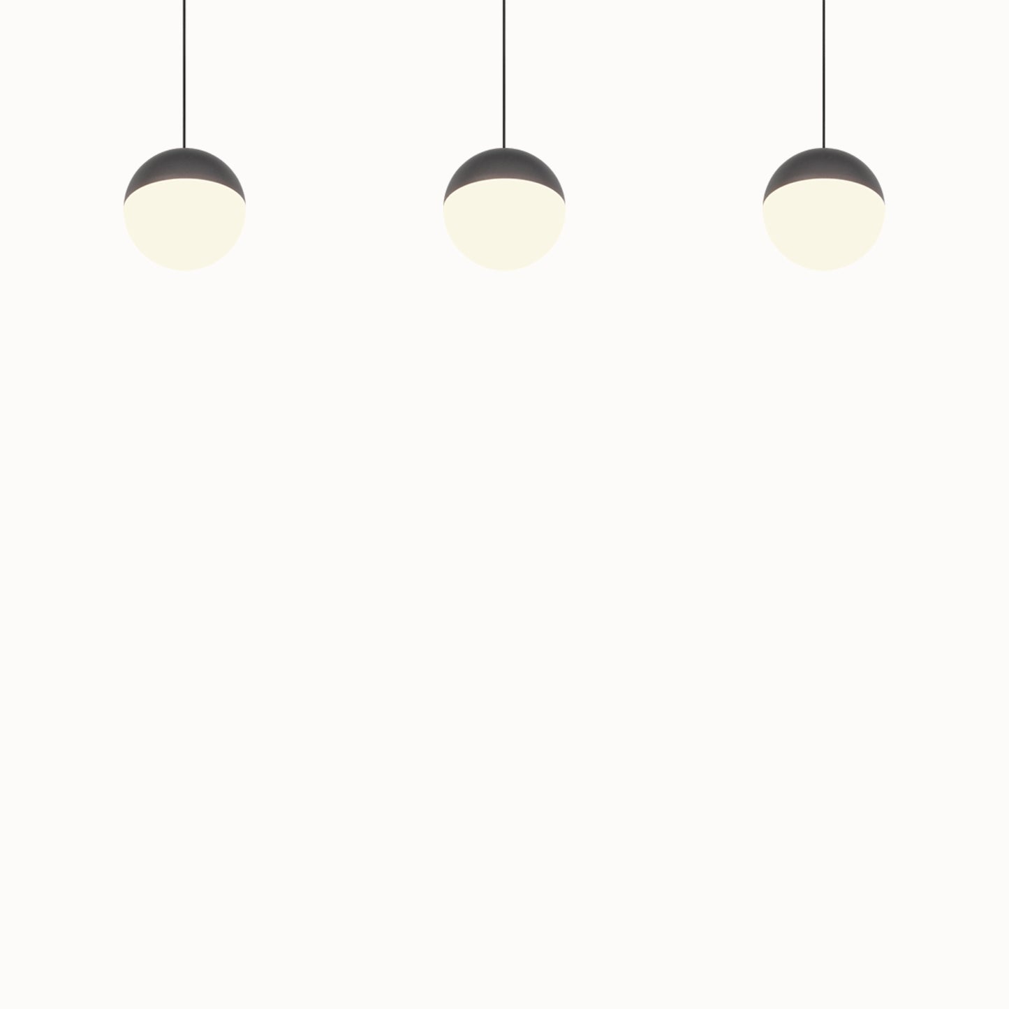 Senta hanglamp - 3 Lampen Orbit Antraciet