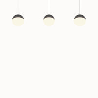 Senta hanglamp - 3 Lampen Orbit Antraciet