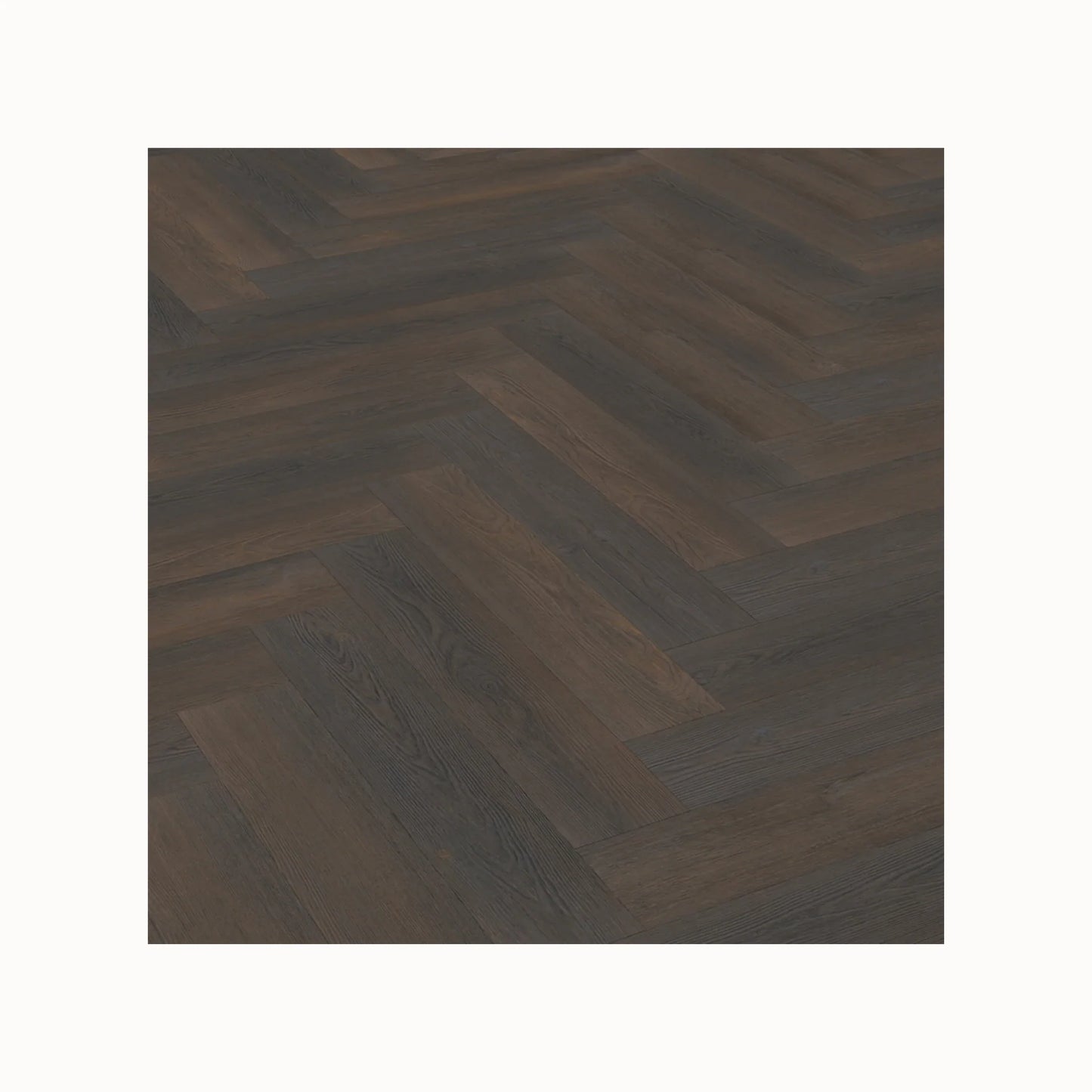 Sample Vivafloors Visgraat Plak – Donker Naaldhout