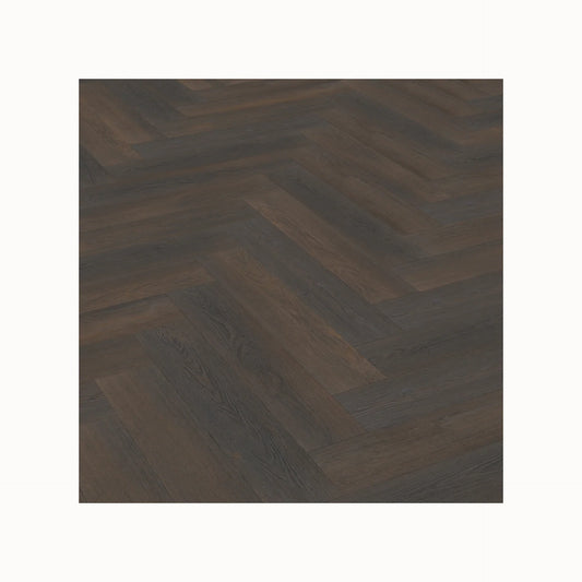 Sample Vivafloors Visgraat Plak – Donker Naaldhout