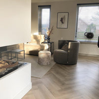 Sample Vivafloors Visgraat Plak – Licht Vergrijsd Eiken