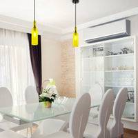 Hanglamp Azura - E14 - Geel Glas