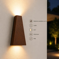 Wandlamp Vela - Corten
