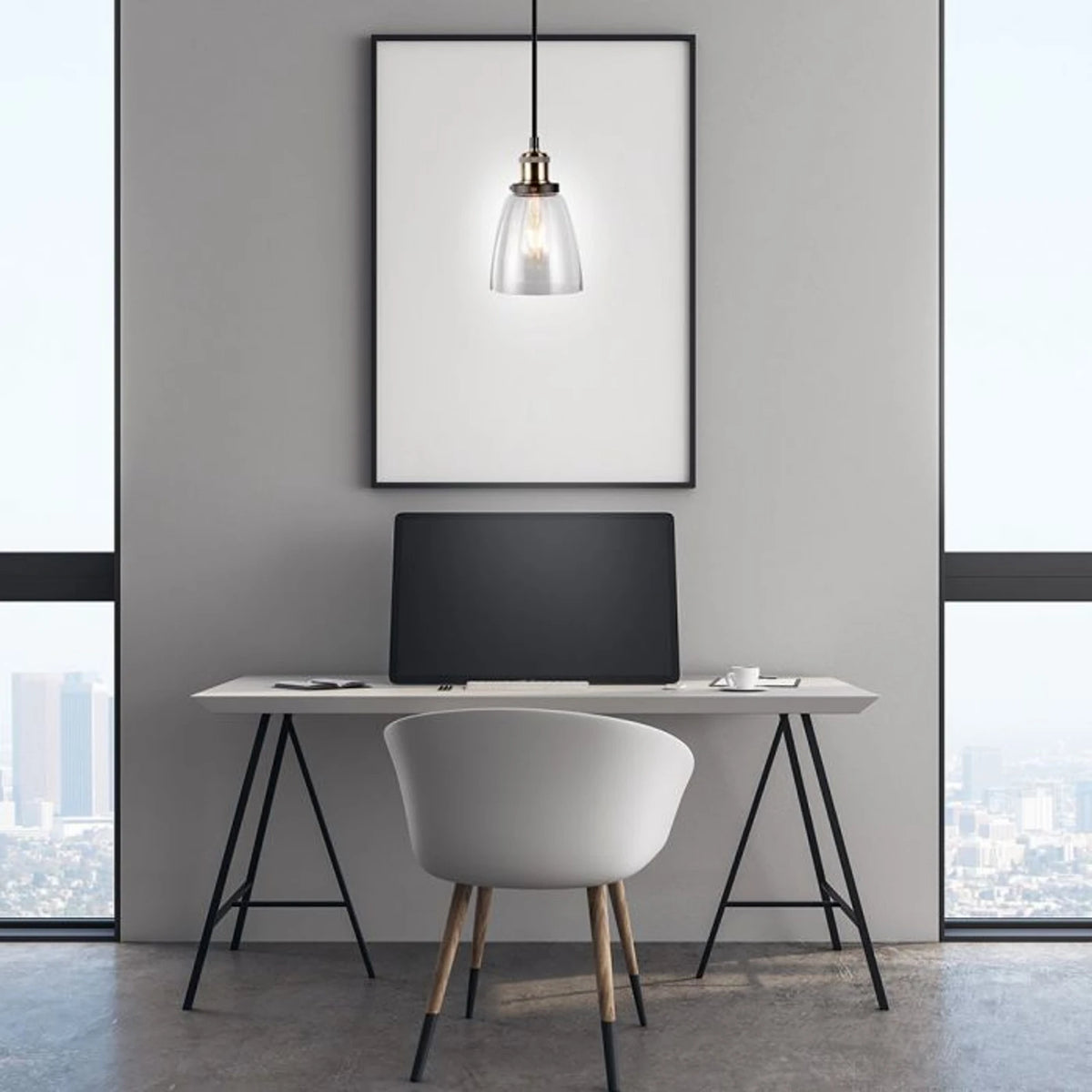 Hanglamp Elio - E27 - Transparant Glas