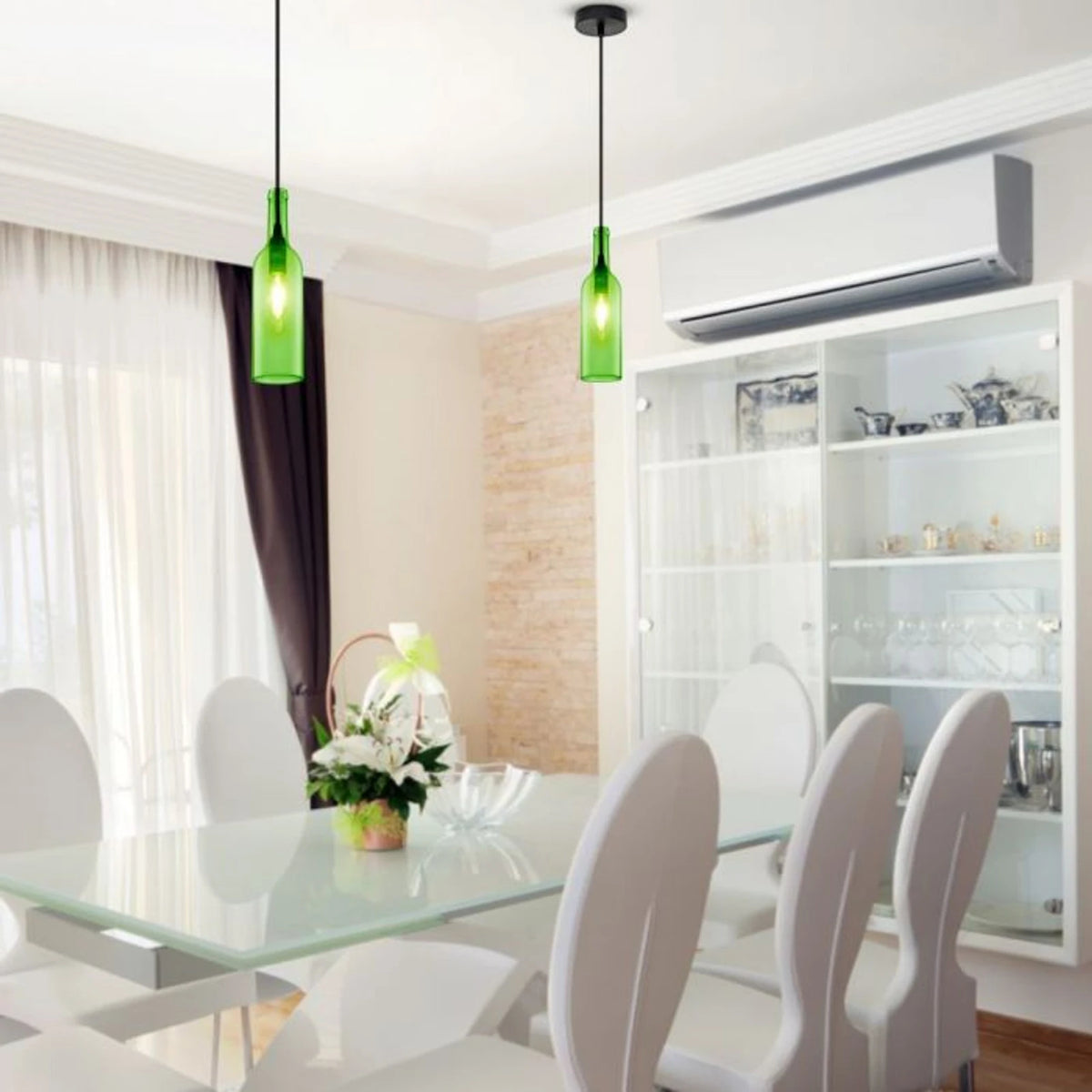 Hanglamp Azura - E14 - Groen Glas
