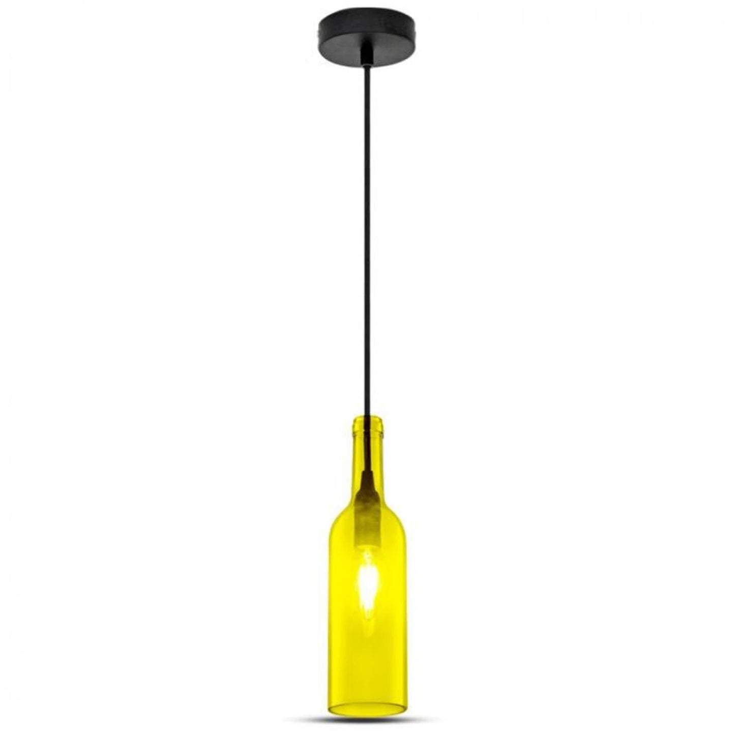 Hanglamp Azura - E14 - Geel Glas