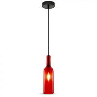 Hanglamp Azura - E14 - Rood Glas