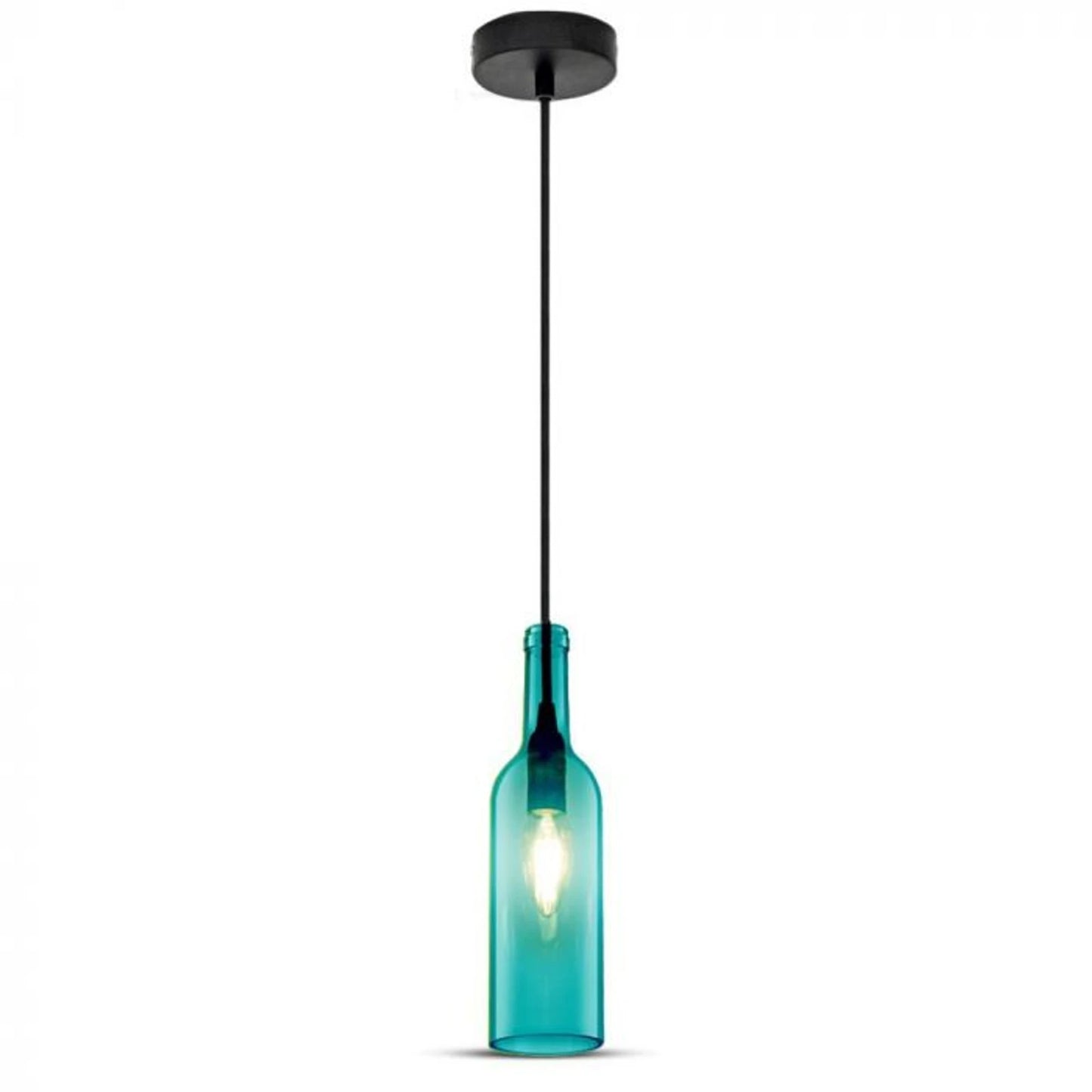 Hanglamp Azura - E14 - Blauw Glas