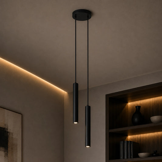 Hanglamp Arlo - 2-Lichts - GU10 - Zwart