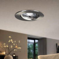 LED Inbouwspot Dim to Warm - Satijn Nikkel