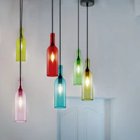 Hanglamp Azura - E14 - Rood Glas